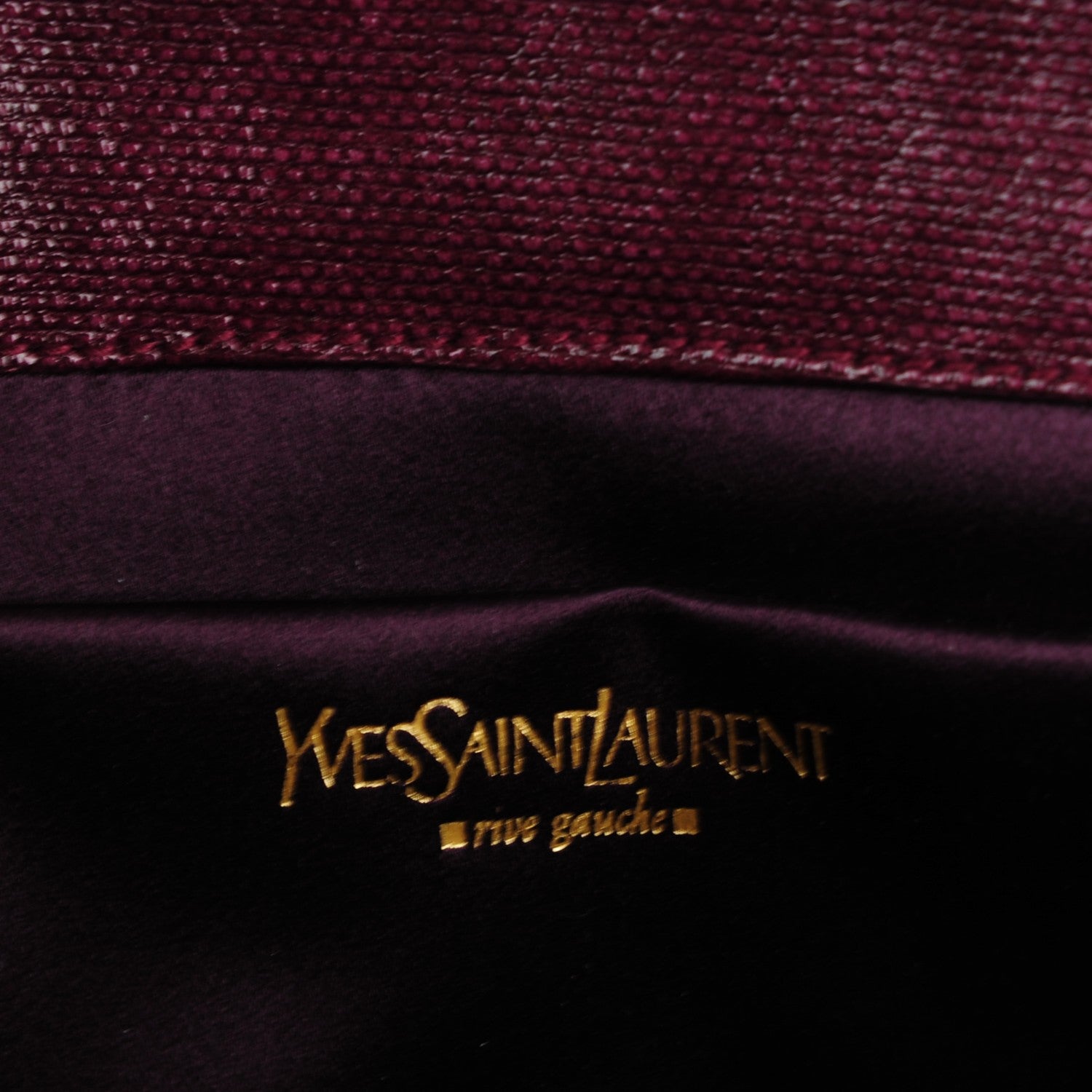 Saint Laurent Textured Calfskin Small Belle De Jour Clutch Purple 5 of 7