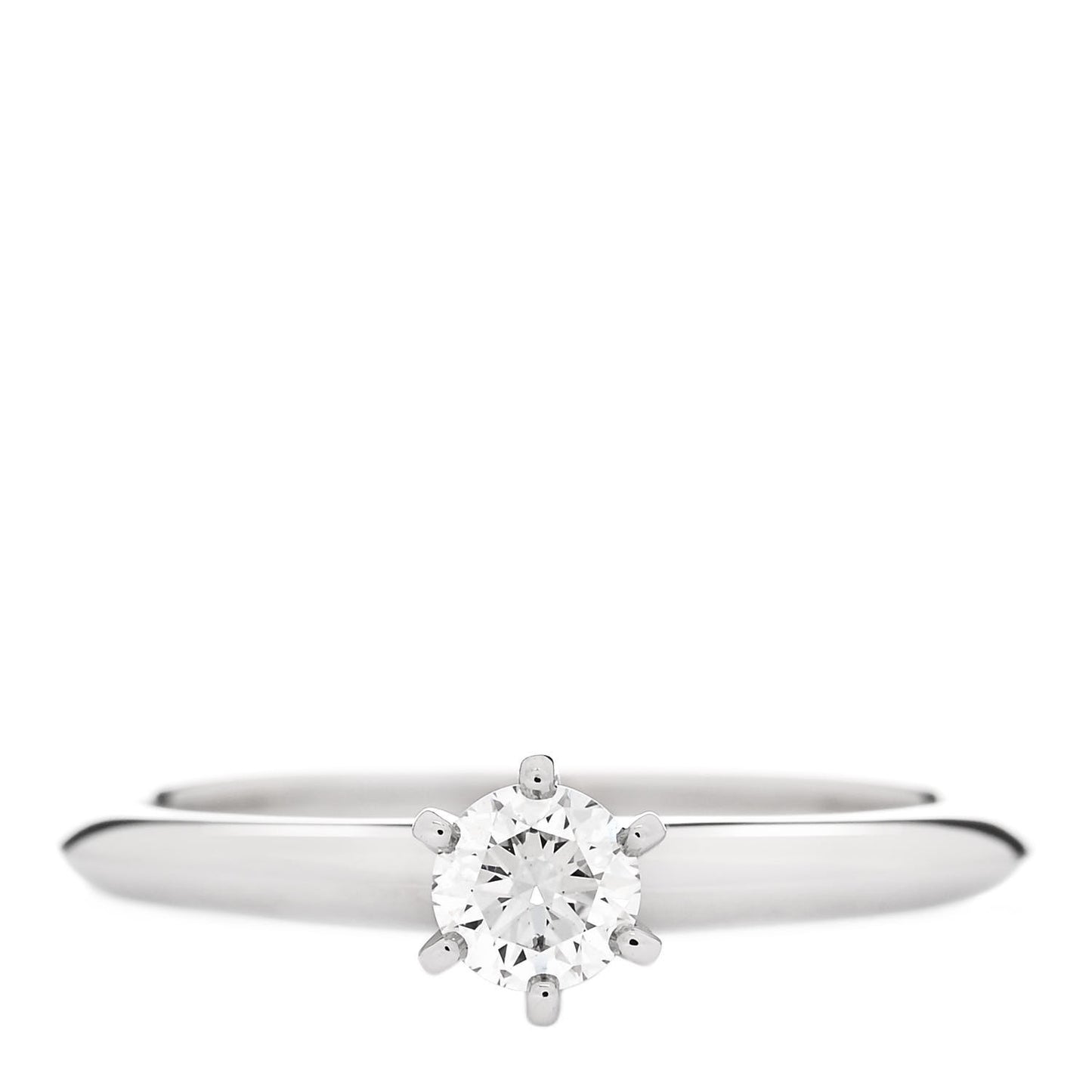 Platinum Diamond .24ct Solitaire Engagement Ring 50 5.5
