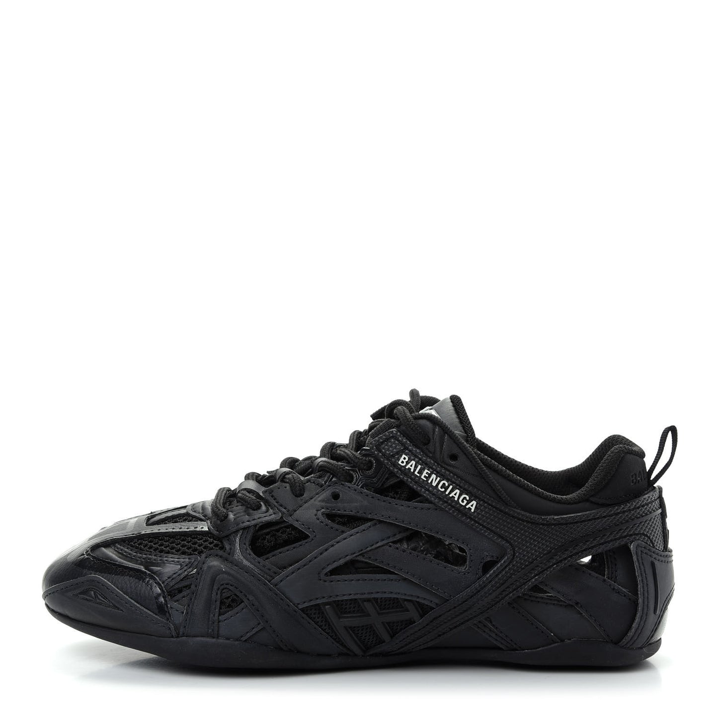 Mesh Rubber Womens Drive Sneakers 37 Black