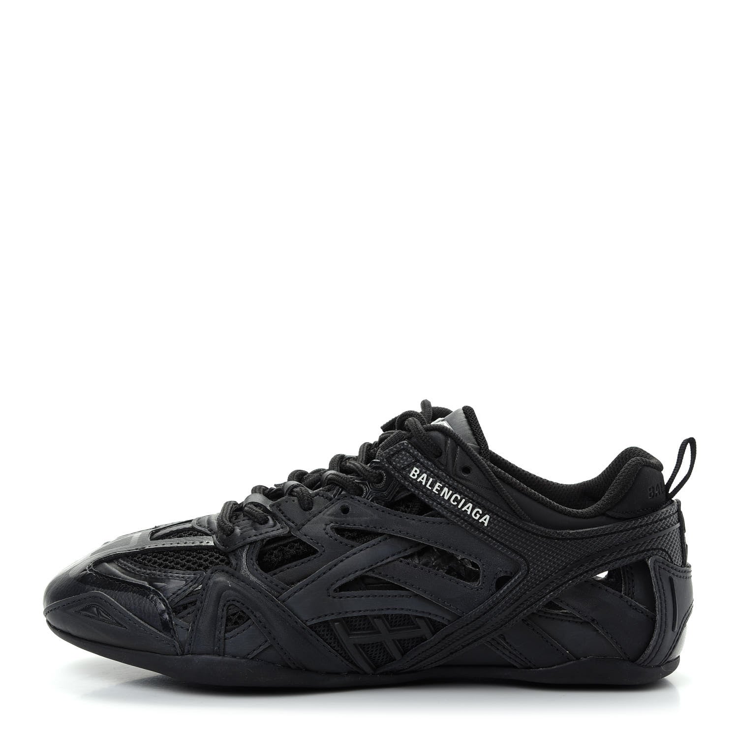 Balenciaga Mesh Rubber Womens Drive Sneakers 37 Black 1 of 11