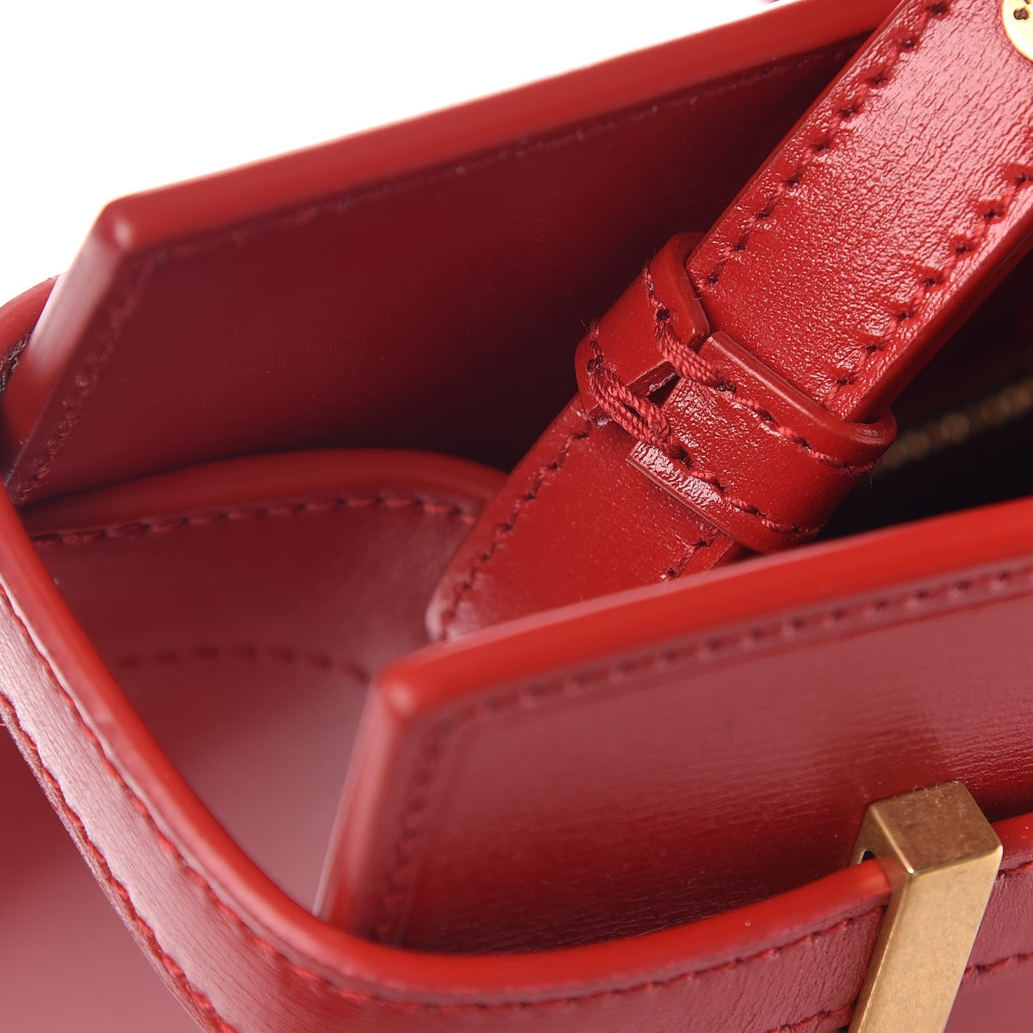 Saint Laurent Calfskin Small Manhattan Shopper Tote Red 12 of 12