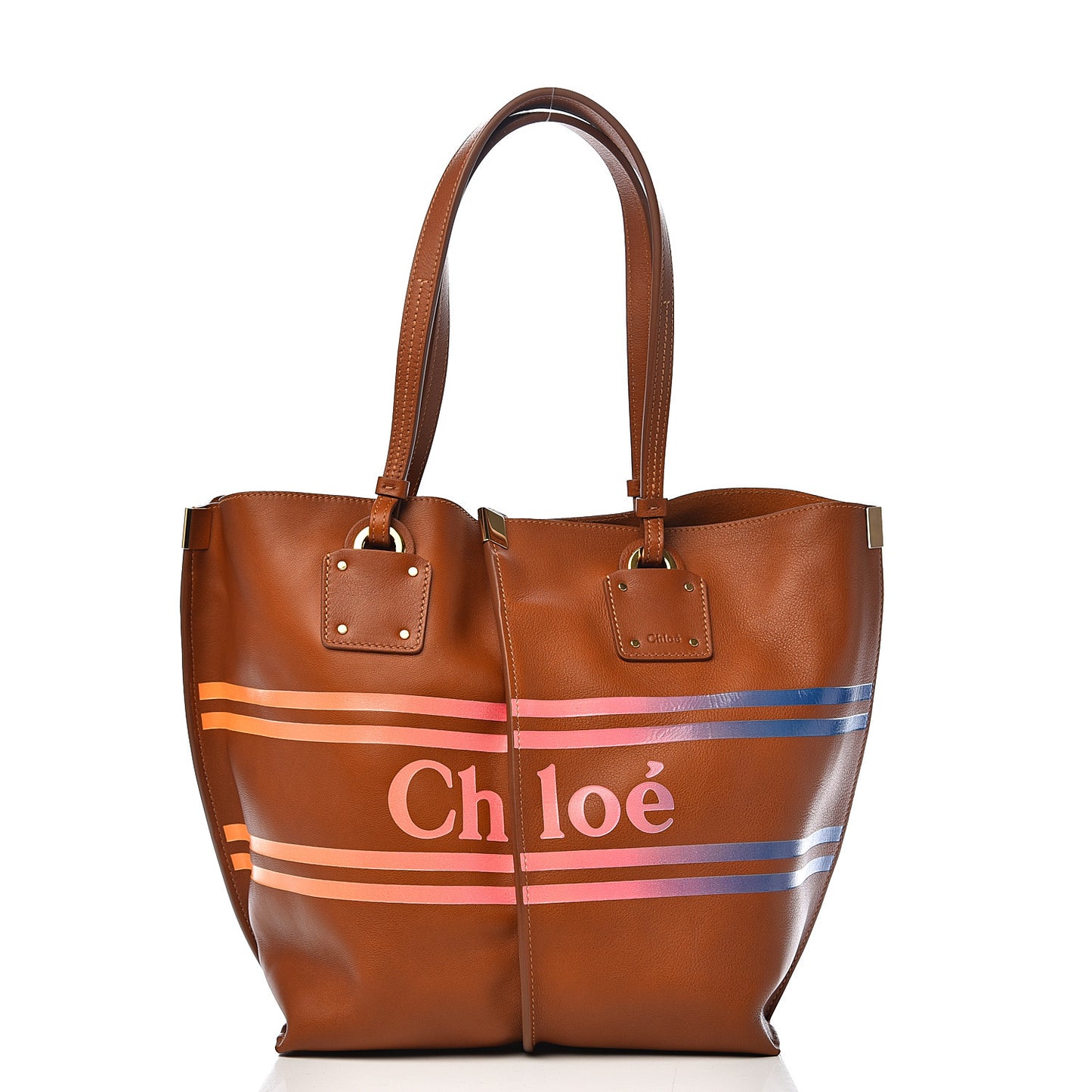 Smooth Calfskin Medium Vick Tote Caramel
