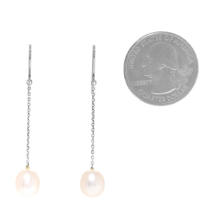 Tiffany Sterling Silver Pearl 8mm Elsa Peretti Pearls By The Yard Earrings 2 of 6