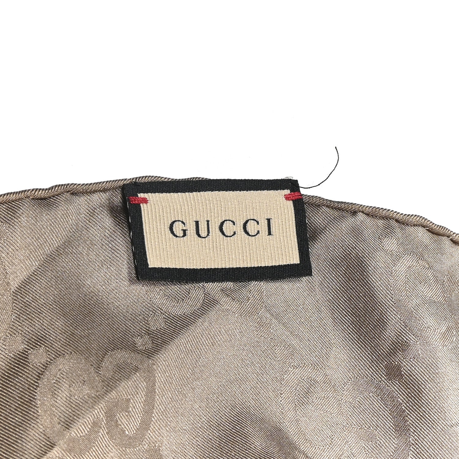Gucci Silk GG Monogram Square Shawl Beige 2 of 6