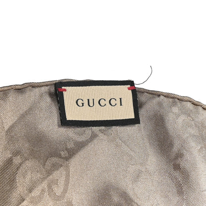 Gucci Silk GG Monogram Square Shawl Beige 2 of 6