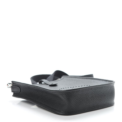 Hermes Taurillon Clemence Evelyne TPM Black 4 of 11