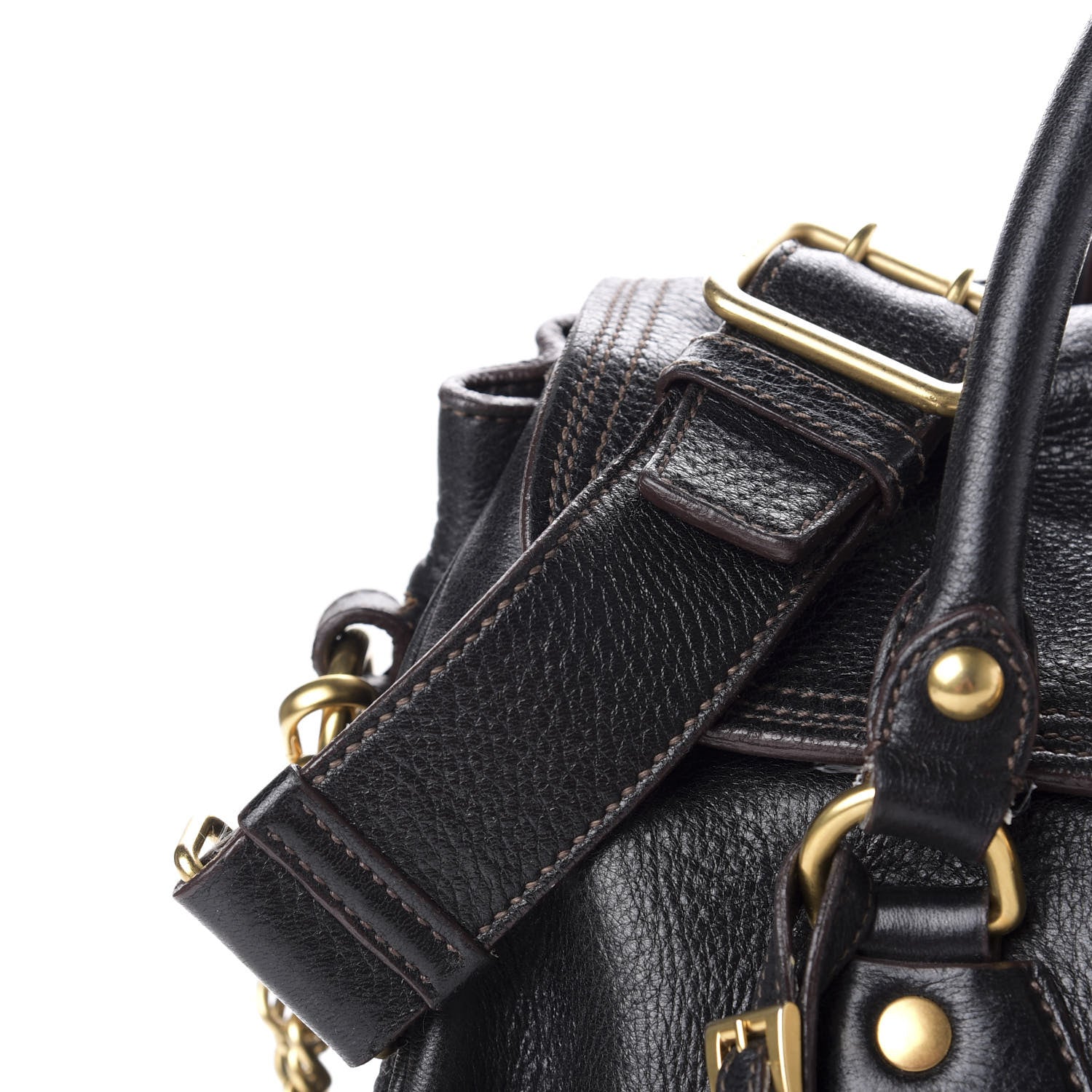 Prada Cervo Deerskin Bag Black 11 of 21
