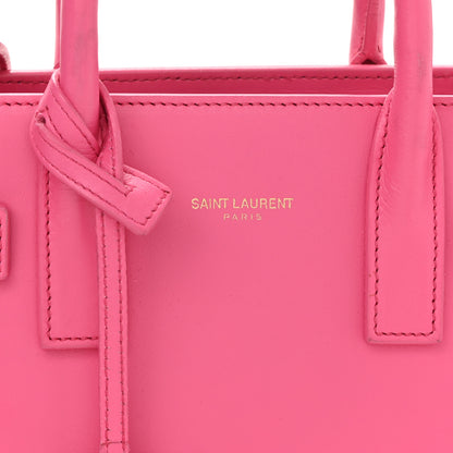 Saint Laurent Calfskin Nano Sac De Jour Lipstick Fuchsia 8 of 11