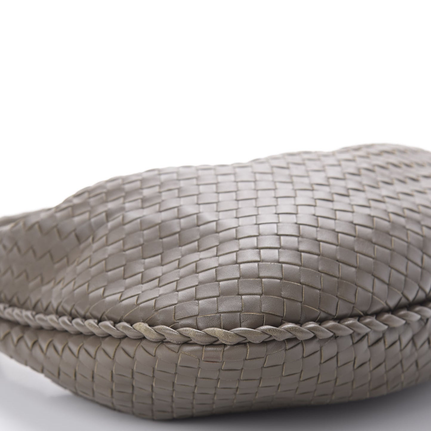 Nappa Intrecciato Medium Veneta Hobo Grey