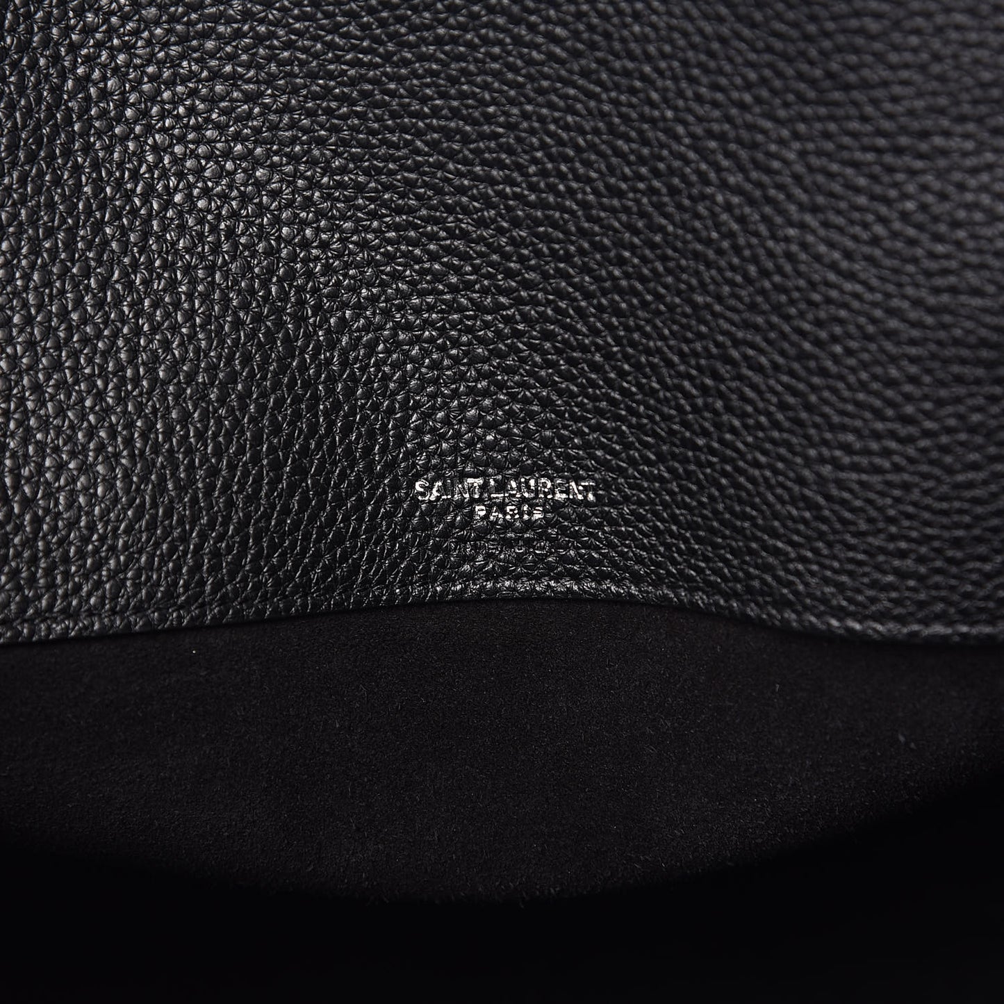 Grained Calfskin Large Souple Sac De Jour Black