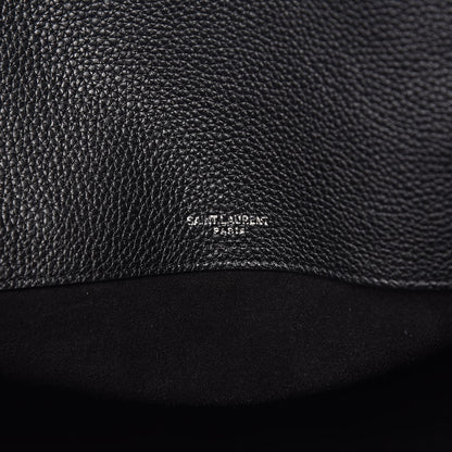Saint Laurent Grained Calfskin Large Souple Sac De Jour Black 6 of 12