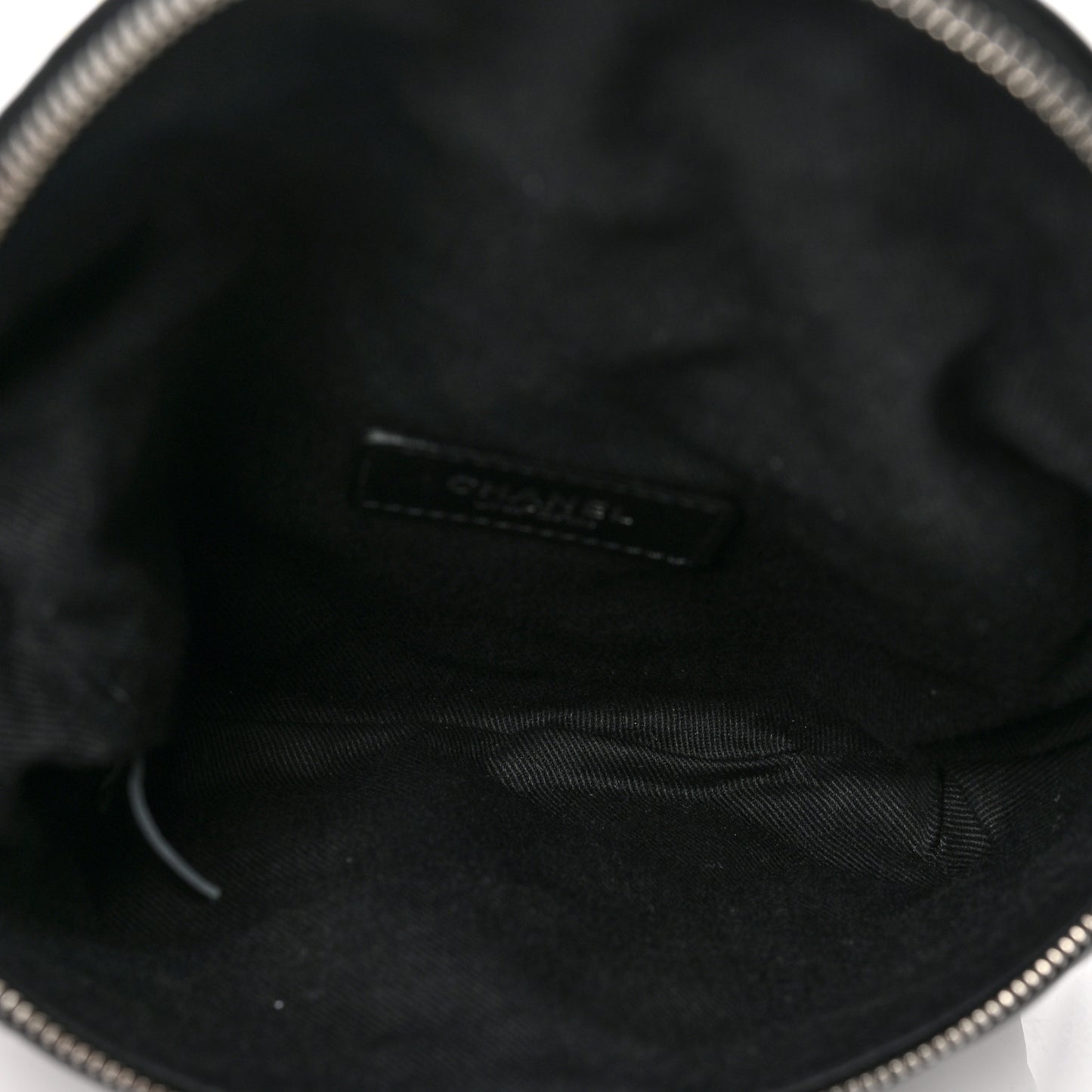 Lambskin Quilted Waist Belt Bag Black