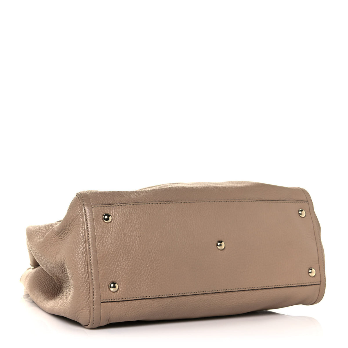 Pebbled Calfskin Medium Soho Shoulder Bag Camelia