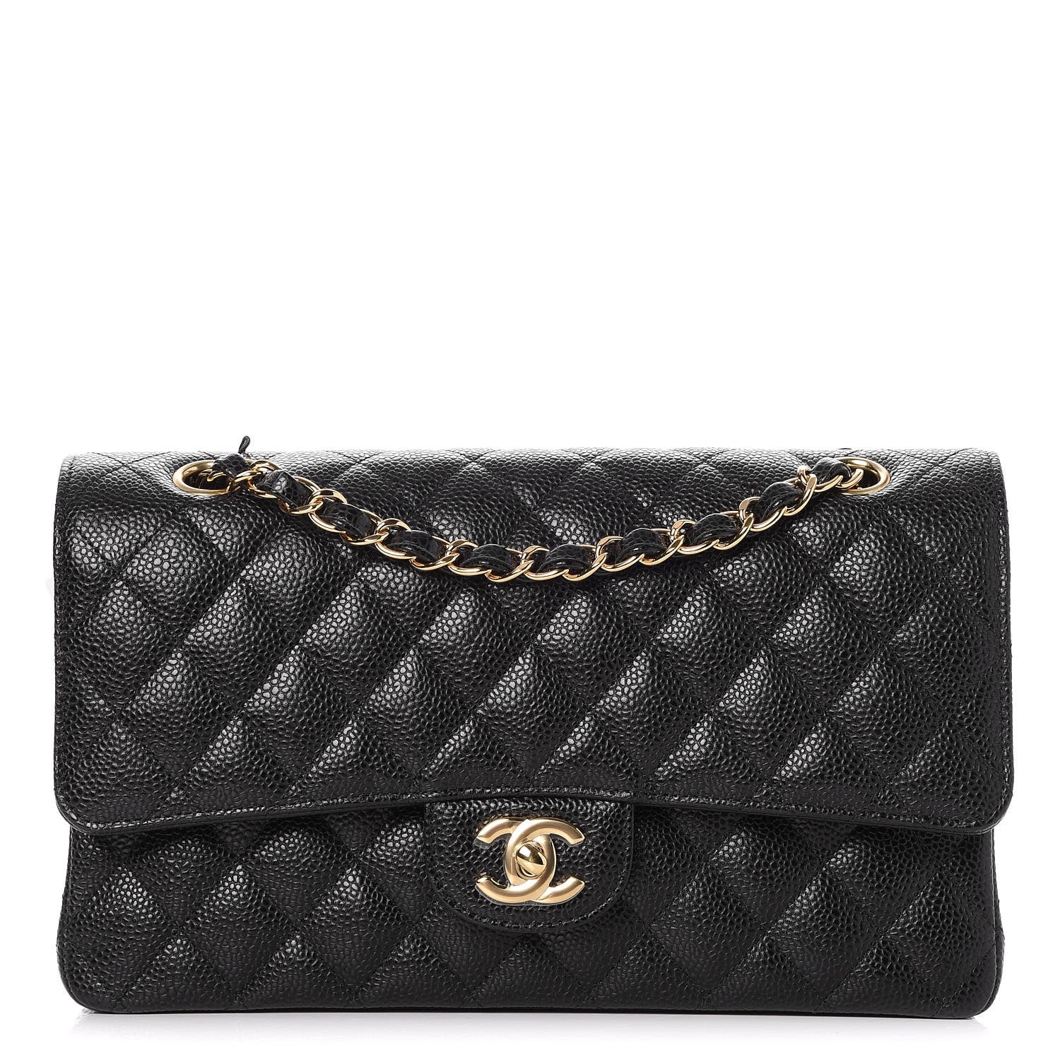 Chanel Caviar Quilted Medium Double Flap Black 1 of 9
