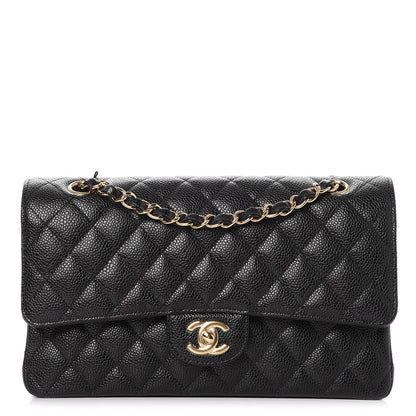 Chanel Caviar Quilted Medium Double Flap Black 1 of 9