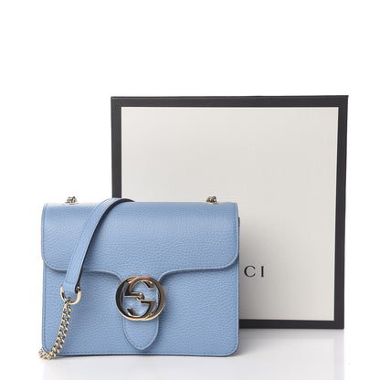 Gucci Dollar Calfskin Small Interlocking G Shoulder Bag Mineral Blue 11 of 11