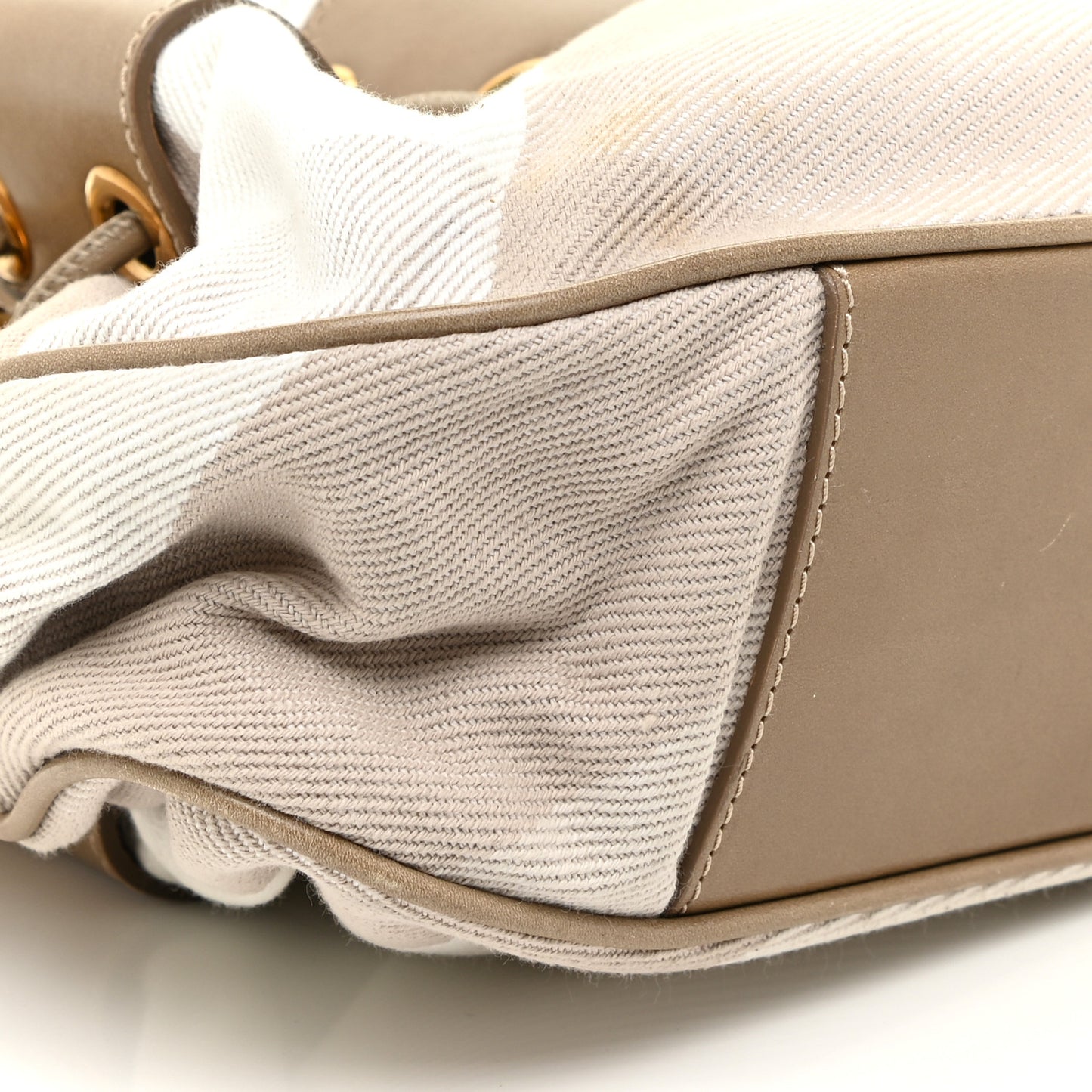 Canvas Calfskin Mega Nova Check Small Warrior Trench