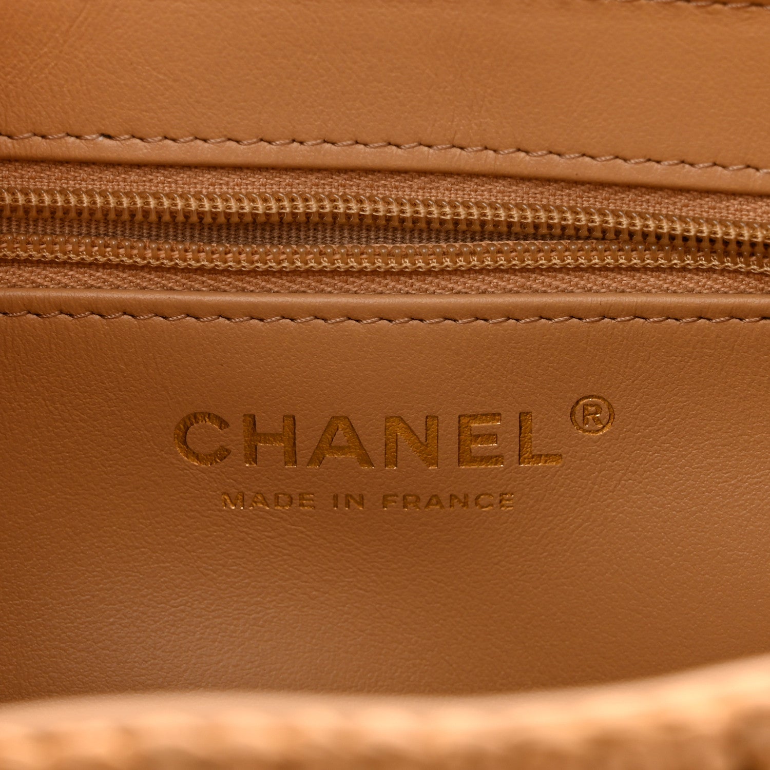 Chanel Braided Raffia Nano Kelly Flap Bag Dark Beige 6 of 10
