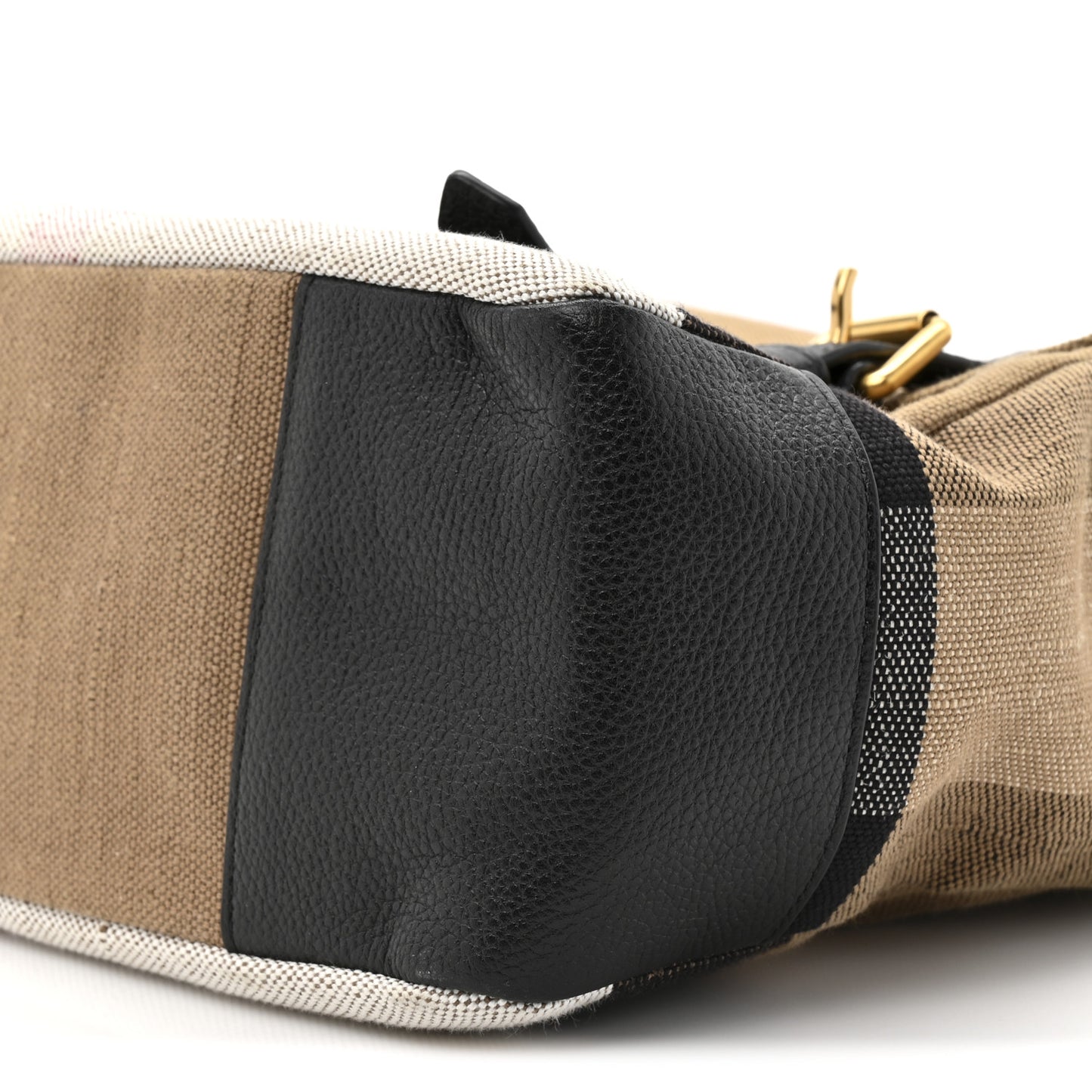 Canvas Mega Check Small Baildon Messenger Bag Black