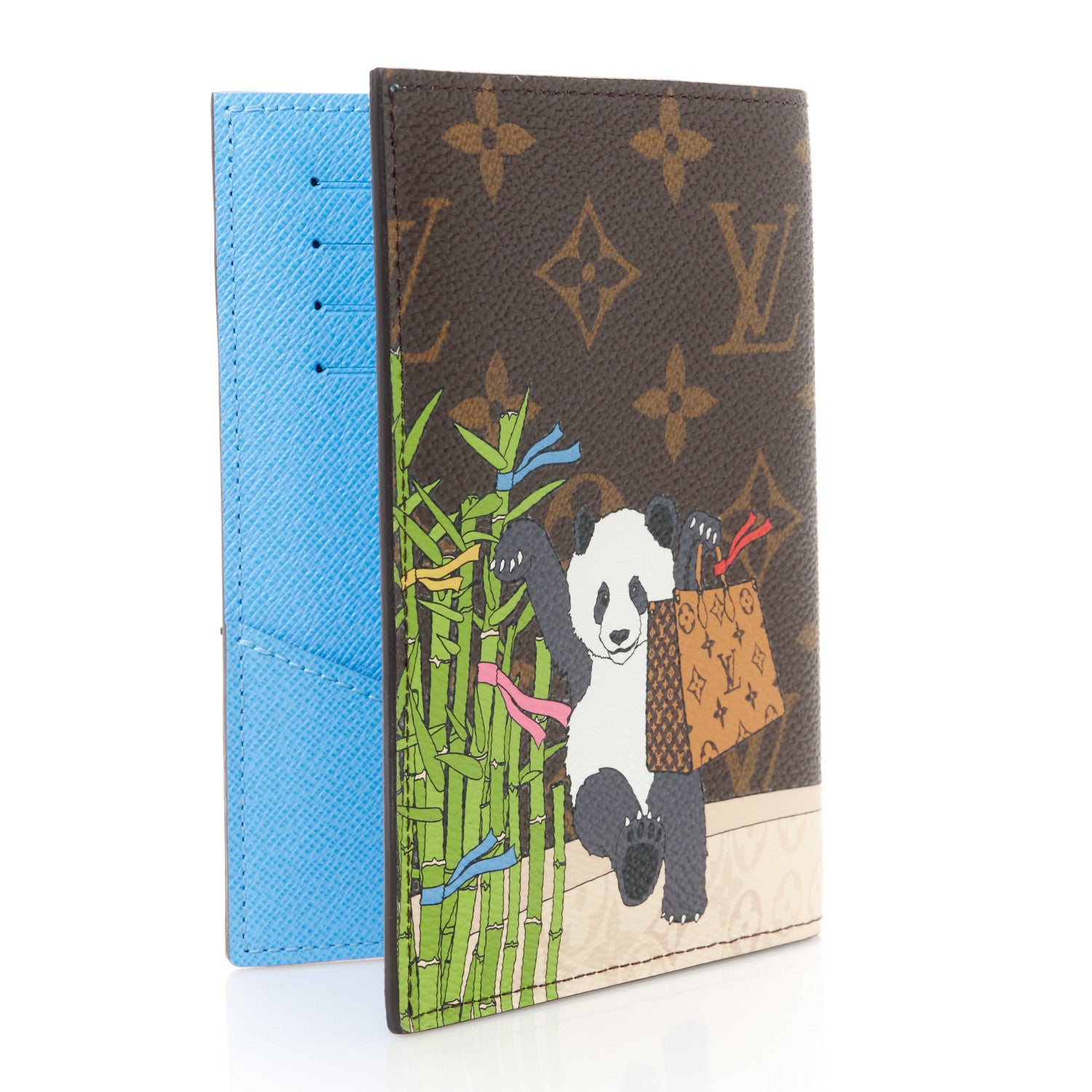 Louis Vuitton Monogram 2021 Christmas Animation China Passport Cover Myosotis Blue 3 of 9