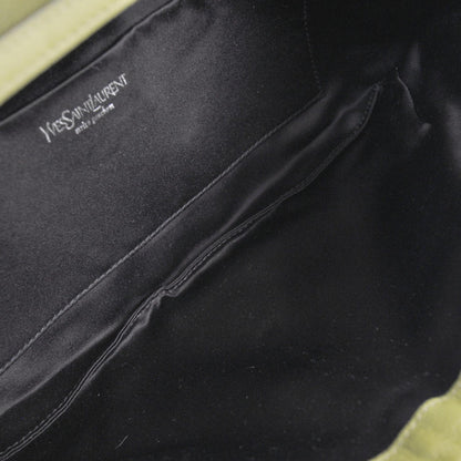 Saint Laurent Chevre Mamounia Clutch Bag Green 7 of 9