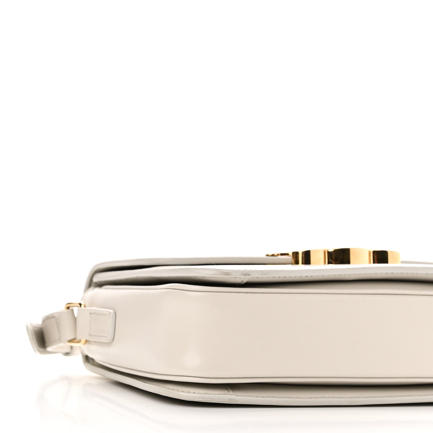 Shiny Calfskin Teen Triomphe Chalk