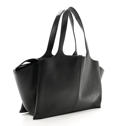 Celine Supple Natural Calfskin Medium Tri-Fold Bag Black 3 of 13
