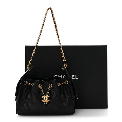 Chanel Caviar Quilted Mini Chanel 25 Handbag Black 11 of 11