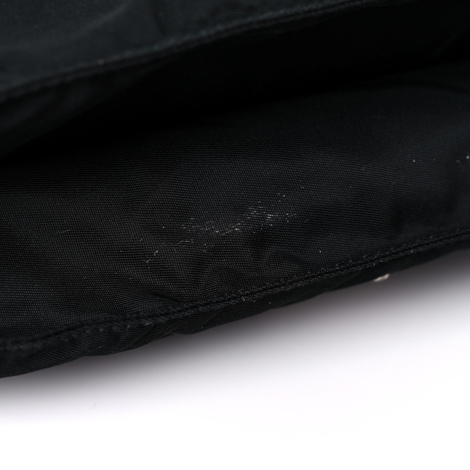 Prada Tessuto Nylon Saffiano Flat Messenger Bag Black 11 of 17