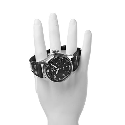 IWC Stainless Steel Alligator 46.2mm Schaffhausen Pilot Automatic Watch Black IW501001 2 of 6
