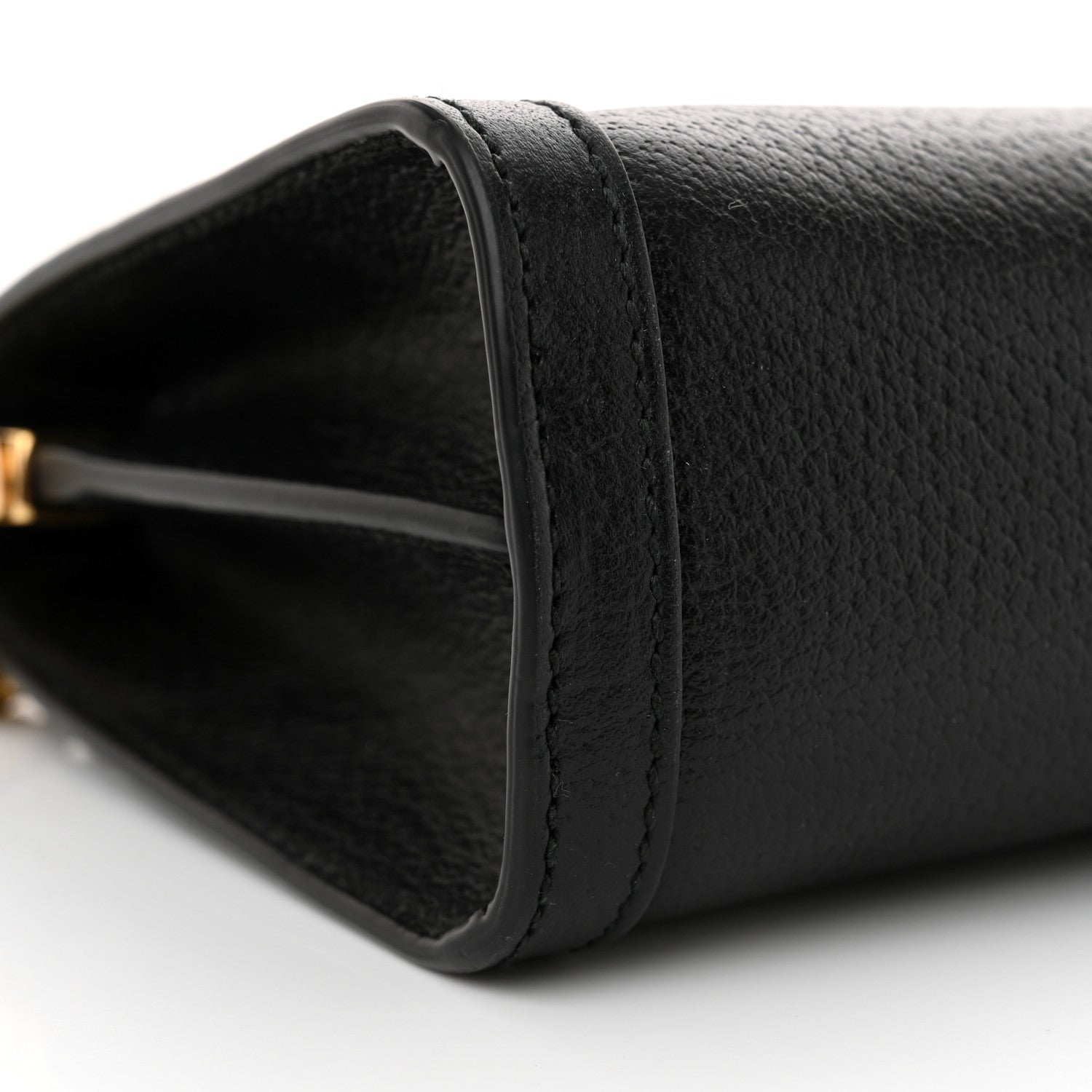 Gucci Calfskin GG Web Small Ophidia Chain Shoulder Bag Black 9 of 11