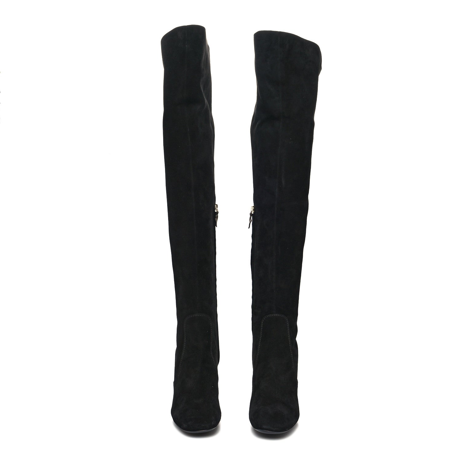Louis Vuitton Suede Skyline Thigh High Boots 38 Black 2 of 6