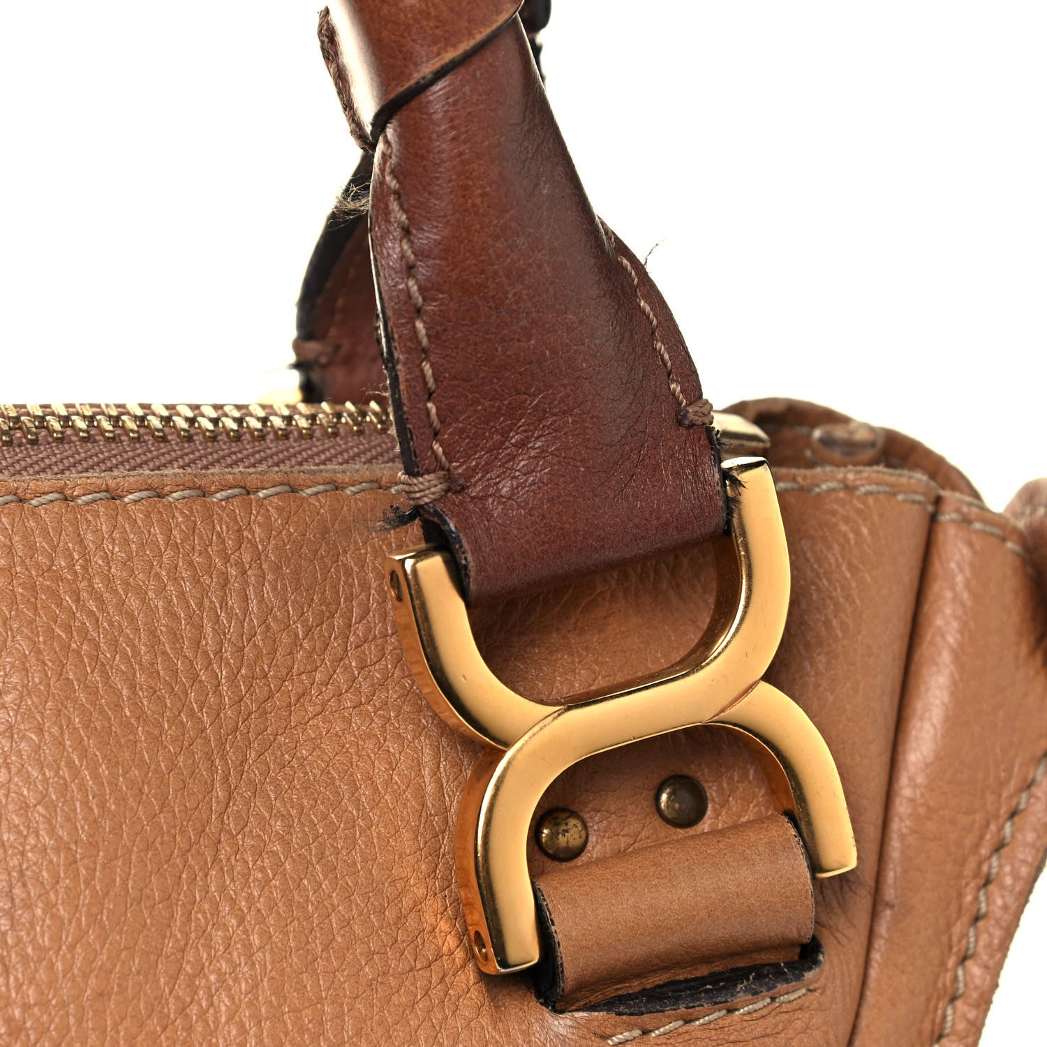 Chloe Calfskin Medium Marcie Satchel Light Tan 13 of 17