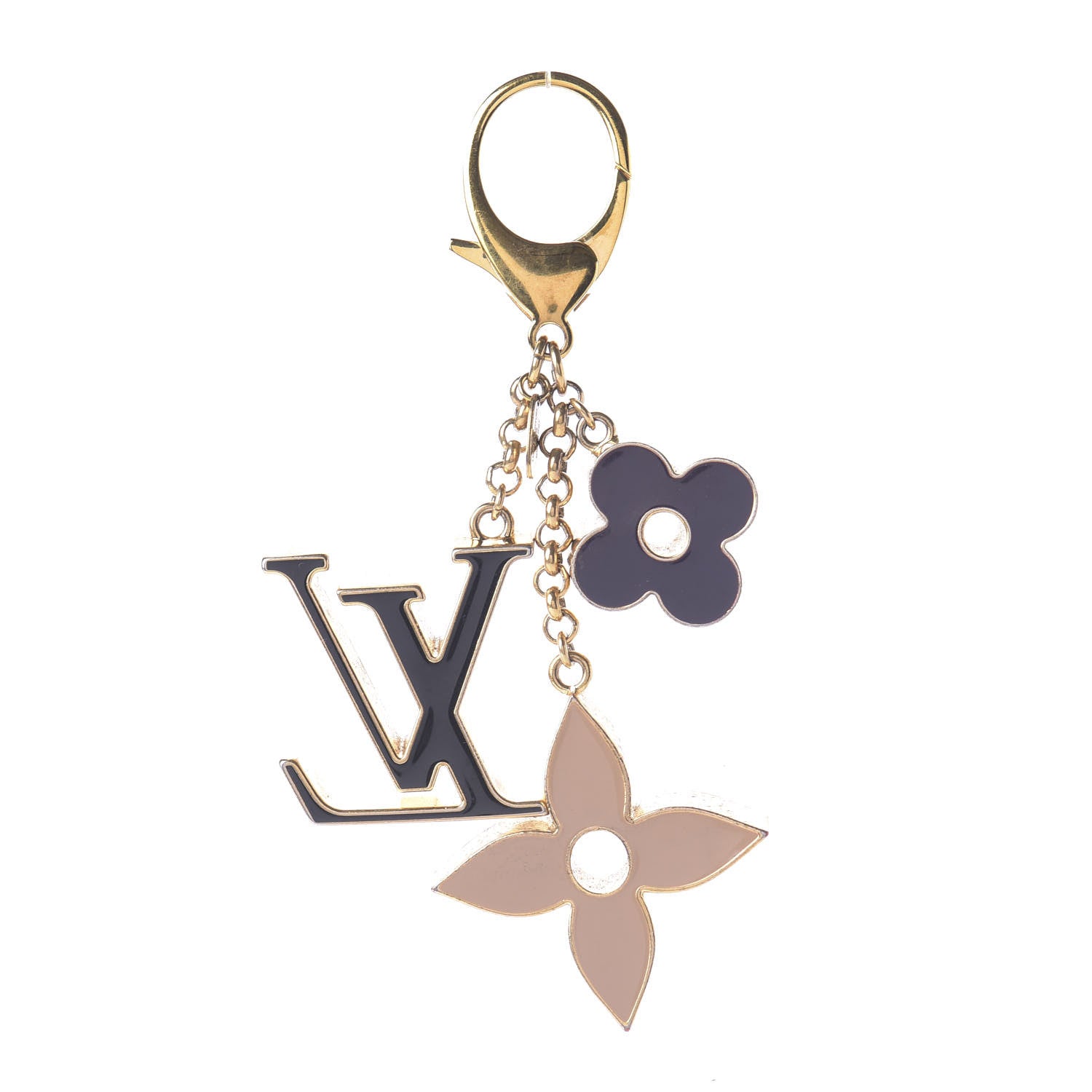 Louis Vuitton Fleur De Monogram Bag Charm Dore 3 of 6