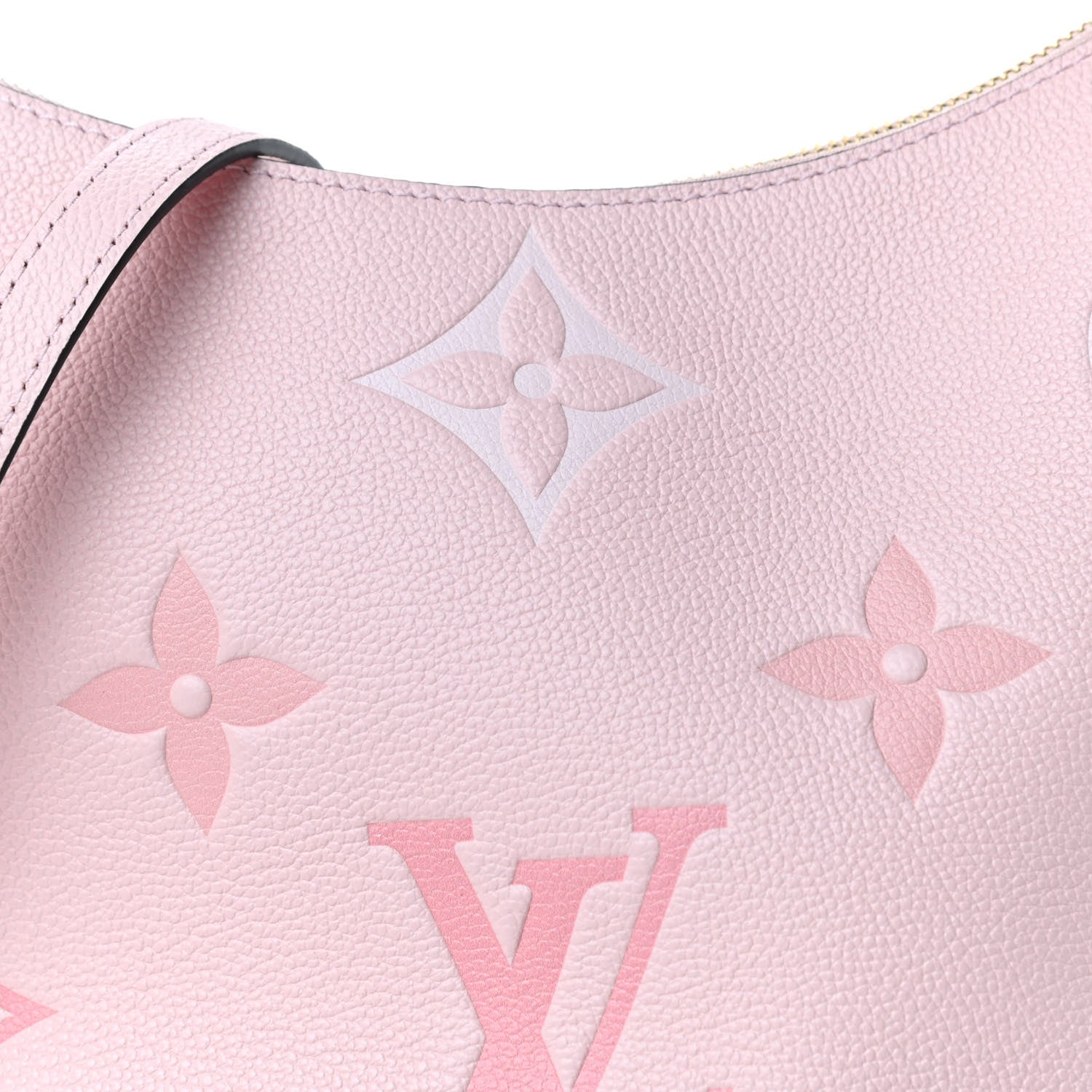 Louis Vuitton Empreinte Monogram Giant By The Pool Marshmallow Hobo PM Bouton De Rose 9 of 10