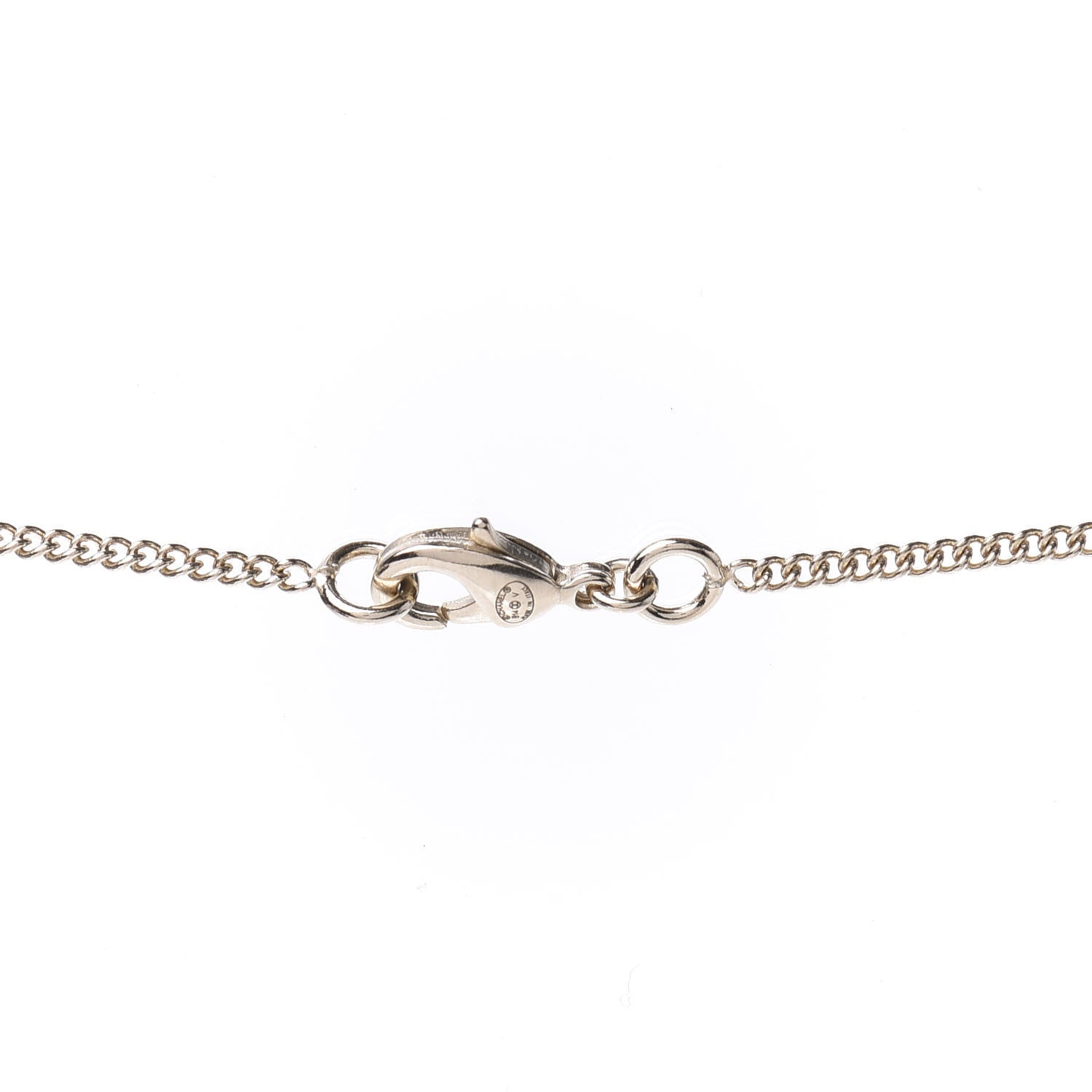 Chanel Pearl Crystal Twisted CC Drop Necklace Gold 4 of 4