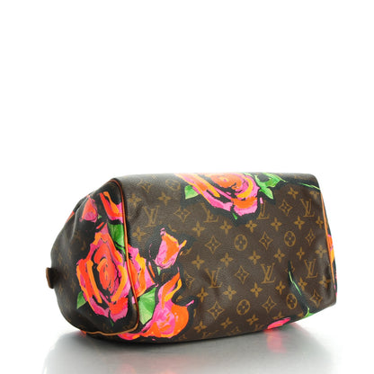 Louis Vuitton Monogram Roses Speedy 30 4 of 10