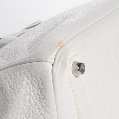 Hermes Taurillon Clemence Birkin 30 White 11 of 28