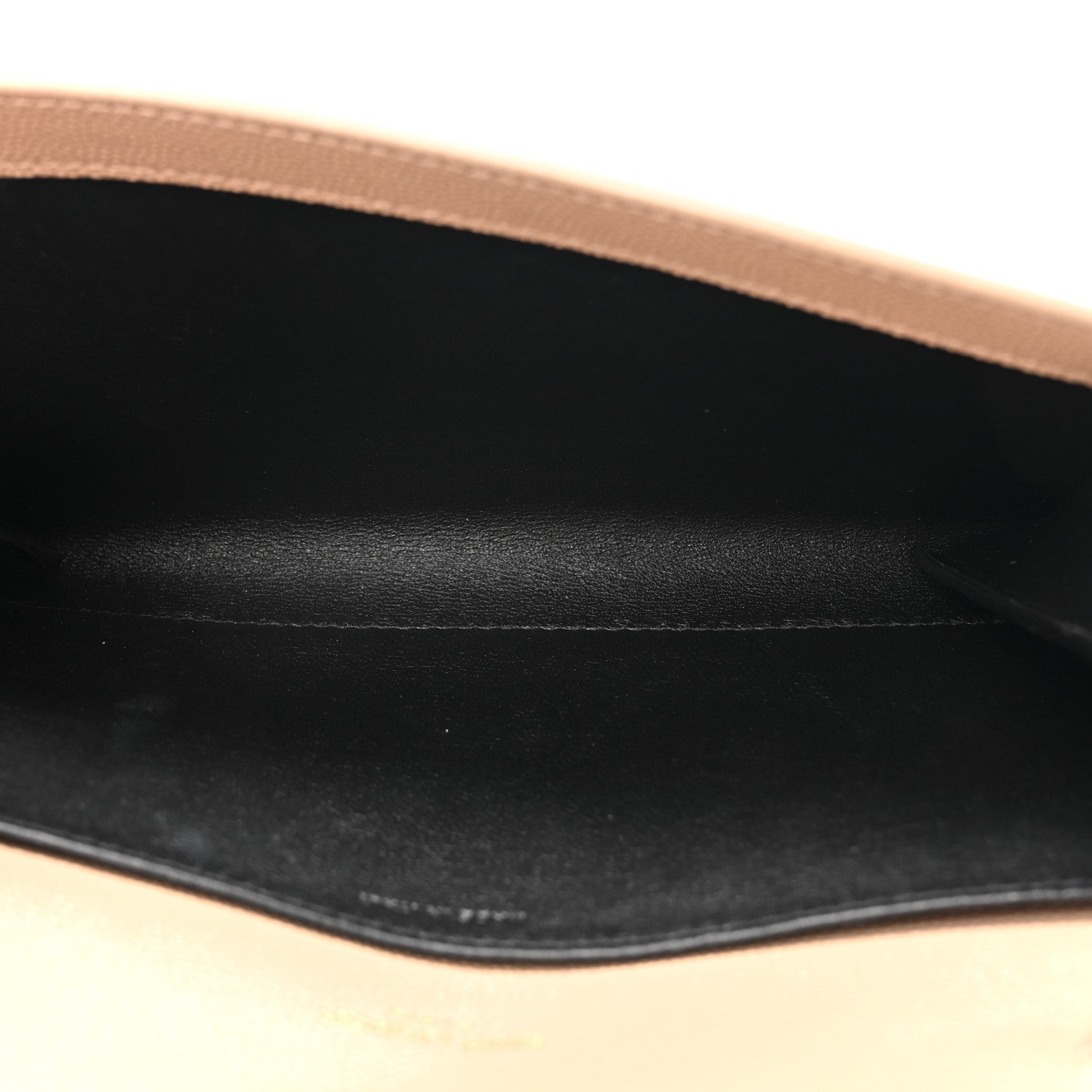 Saint Laurent Grain De Poudre Monogram Uptown Chain Wallet Dark Beige 6 of 15