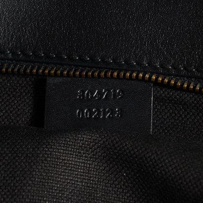 Gucci Leather Brocade Soft Stirrup Clutch Black 7 of 7