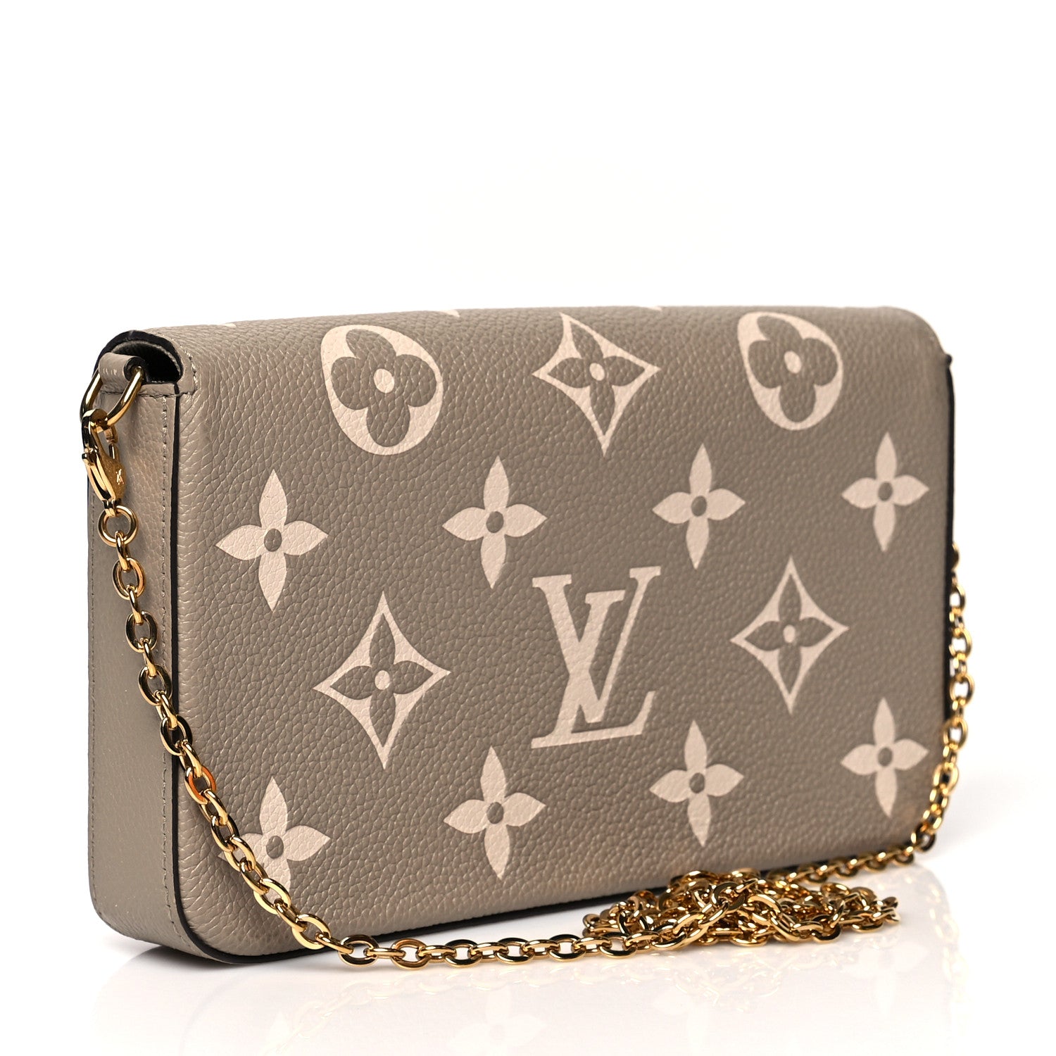 Louis Vuitton Empreinte Monogram Giant Felicie Pochette Tourterelle Creme 4 of 11