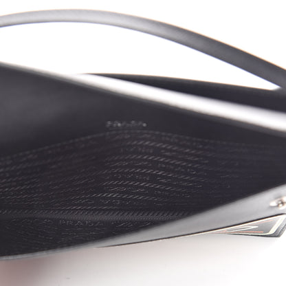 Prada Saffiano City Logo Crossbody Wallet Black 5 of 10