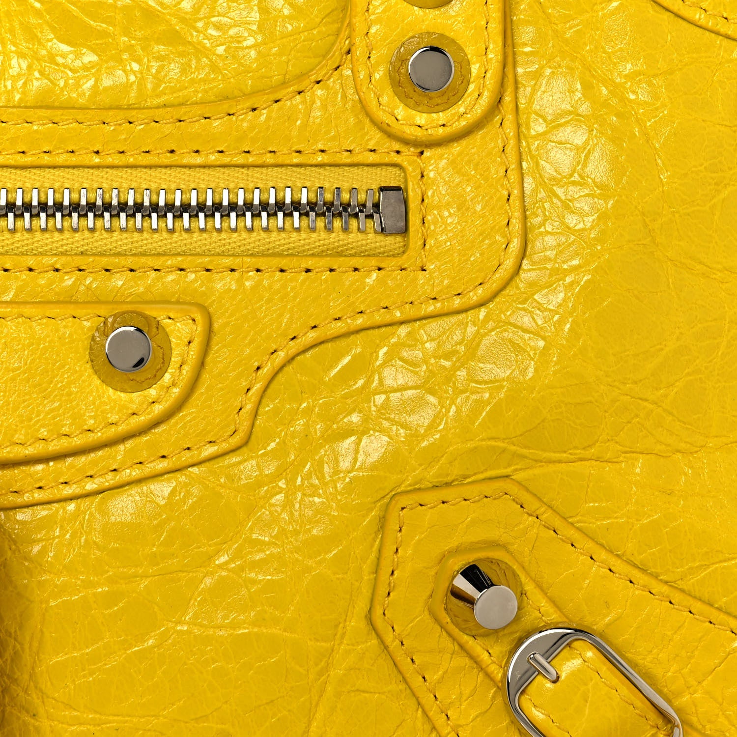 Balenciaga Agneau Classic Hardware Mini City Jaune Soleil 9 of 14