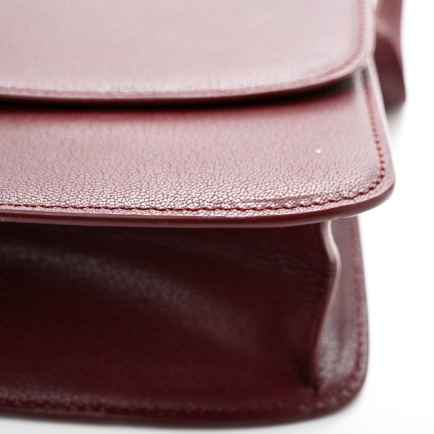 Goatskin The Sofia 8.75 Crossbody Burgundy
