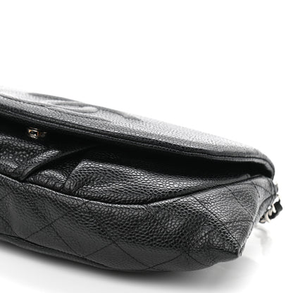 Chanel Caviar Half Moon Wallet On Chain WOC Black 11 of 11