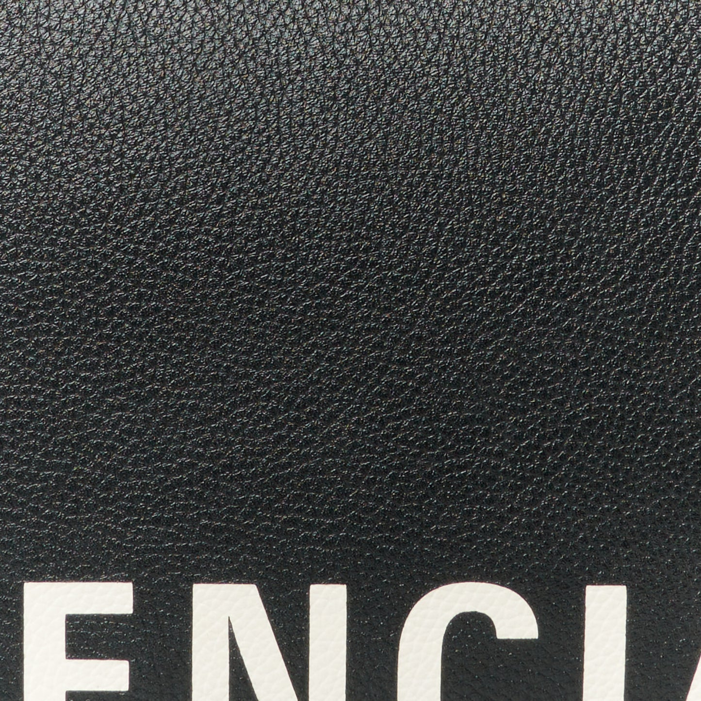 Calfskin Logo Medium Cash Pouch With Handle Black White