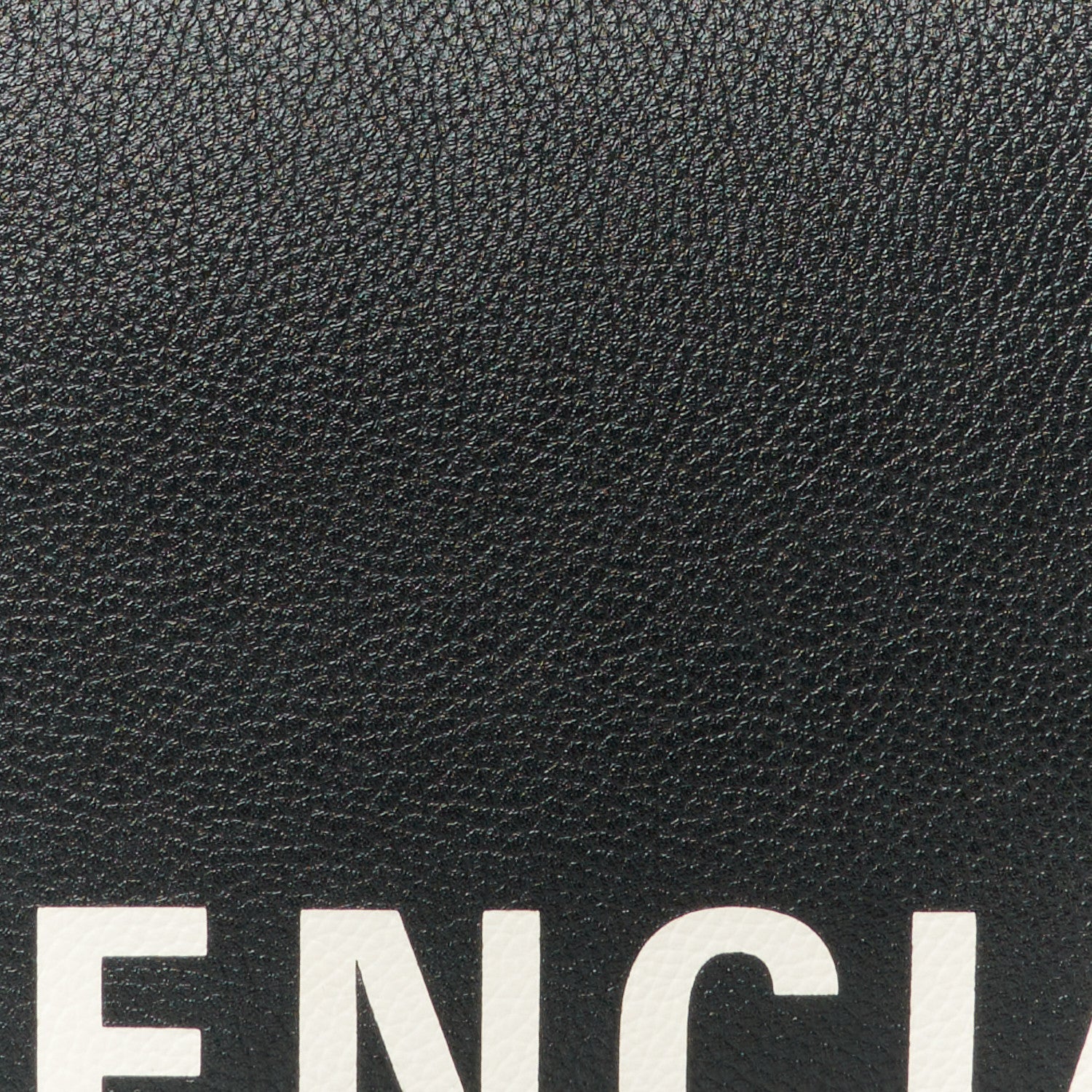 Balenciaga Calfskin Logo Medium Cash Pouch With Handle Black White 9 of 9