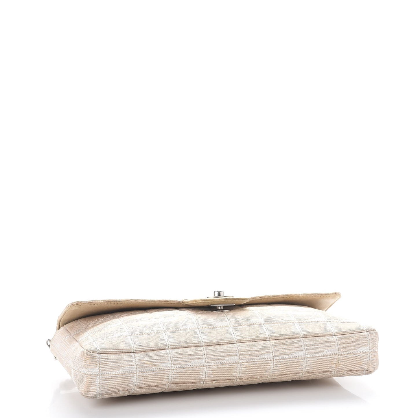 Nylon Travel East West Flap Bag Light Beige