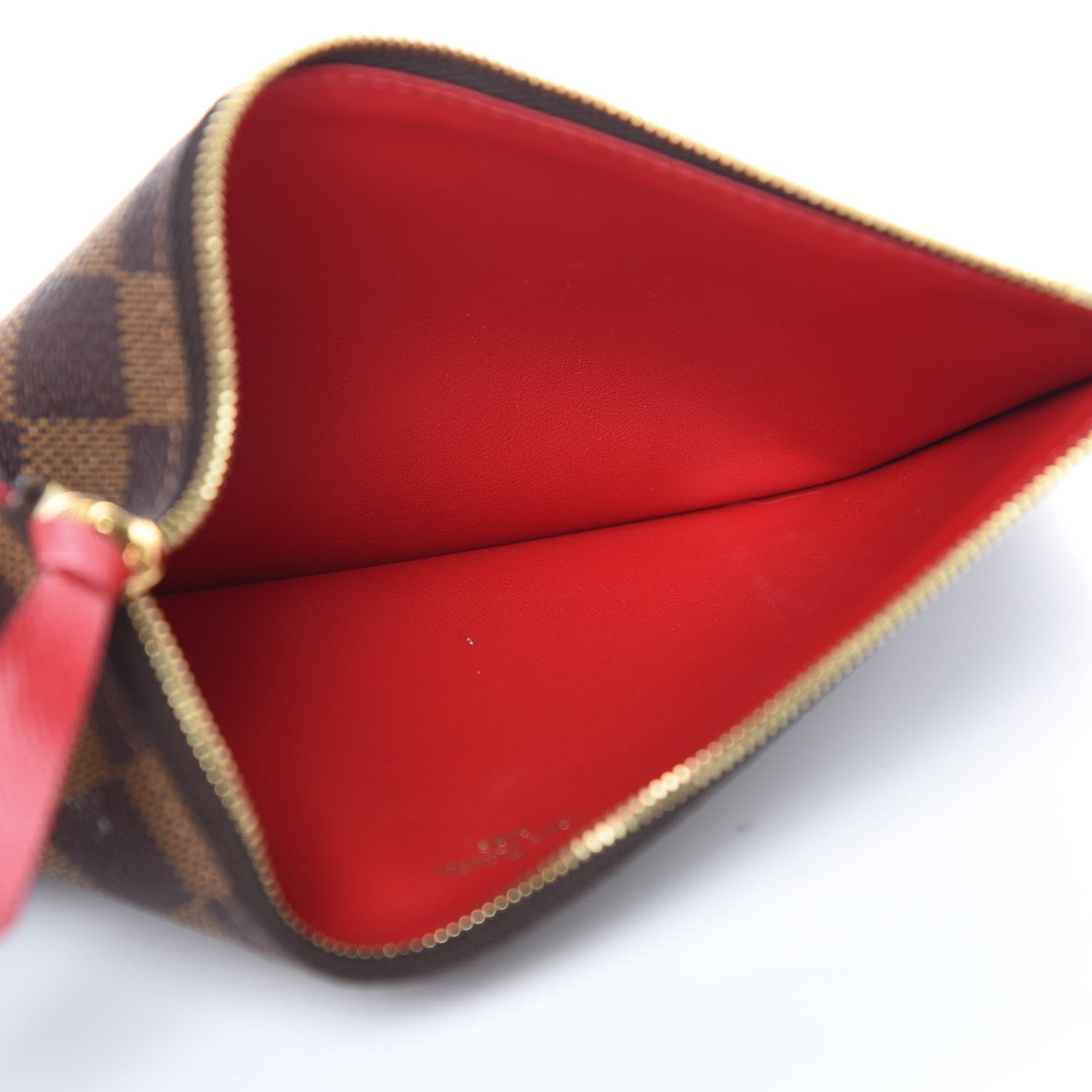 Louis Vuitton Damier Ebene Pochette Felicie Chain Wallet 13 of 15