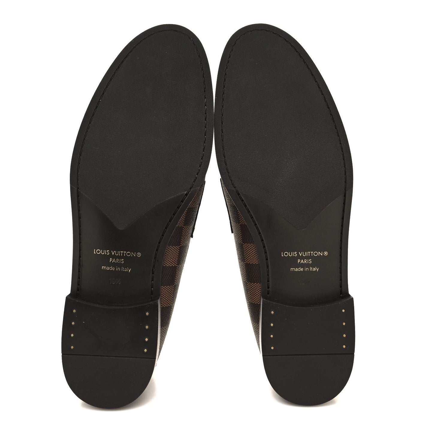Damier Ebene Calfskin Mens Major Loafers 10.5